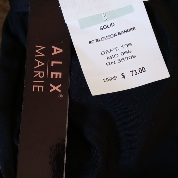 Alex Marie SC Blouson Bandini Bikini Top Women’s Size 8 - Picture 3 of 4